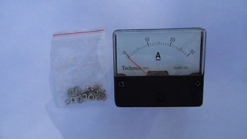 NEW Techman Rectangular Ampmeter Ammeter Range 0-30 Amps DC Model TP-670