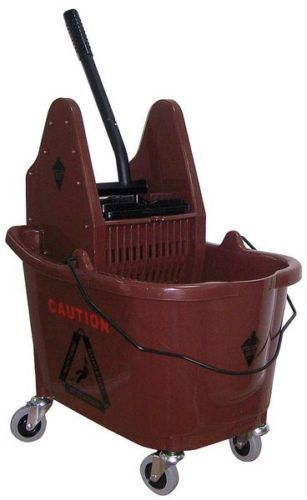 Tough guy 5cjh9 mop bucket/wringer  brown  35qt. for sale