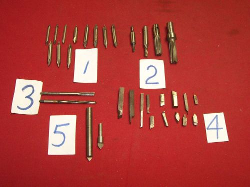 32 Pc. Machinist&#039;s Lot: Center drills, End Mills, etc.