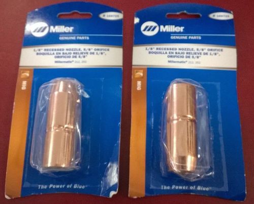 MILLER 169725 LOT OF 2 1/8&#034; Recessed Nozzle 5/8&#034; Orifice GENUINE NEW