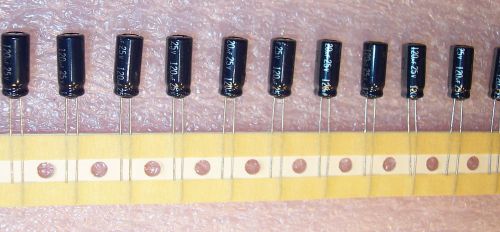 QTY (50) 120uf 25V 105&#039;  LOW IMPEDANCE ELECTROLYTIC ECA1EFQ121 PANASONIC