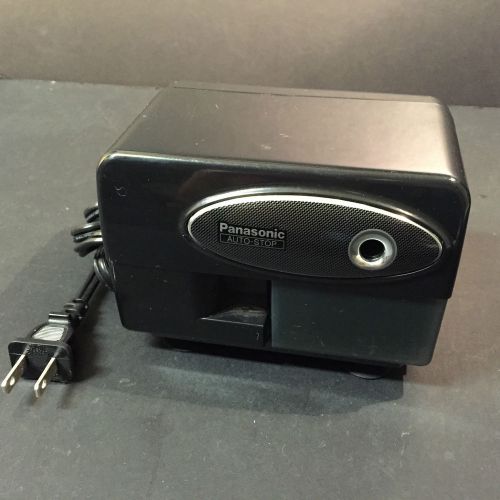 Panasonic Electric Pencil Sharpener Black Auto-Stop Model KP-310