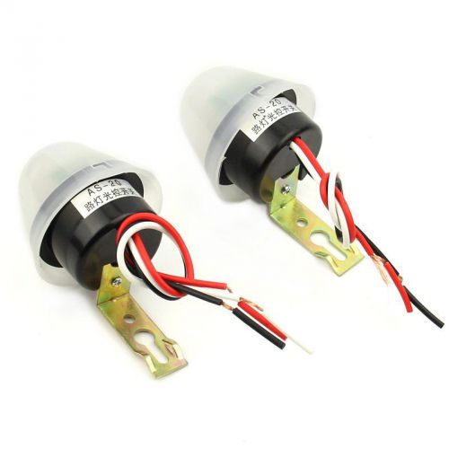 2x Auto On Off Street Light Lighting Switch Control Photocell Photoswitch Sensor