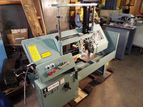 Wf wells twin column w-10-1 hydraulic horizontal band saw for sale