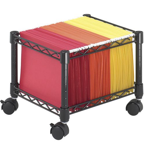 Safco Products Company 12.5&#034; Mini Mobile Wire File Cart