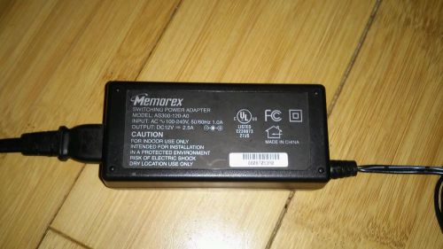 MEMOREX AC POWER SUPPLY ADAPTER PART NUMBER A5300-120-A0 A5300-120-AO