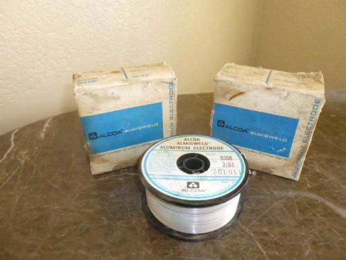 VINTAGE NEW  3 ALCOA ALMIGWELD ALUMINUM ELECTRODE WELDING WIRE 5358 3/64 4LBS