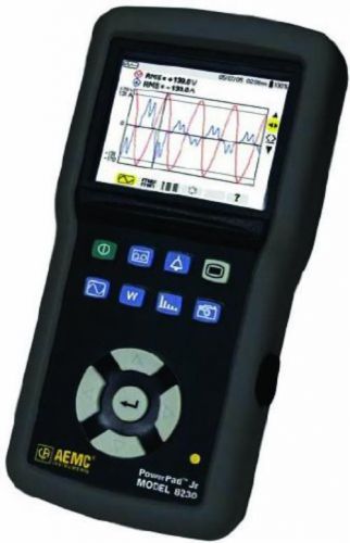 NEW AEMC 8230 PowerPad Jr. 1-Phase Power Quality Analyzer with 6500A 24&#034; AmpFlex