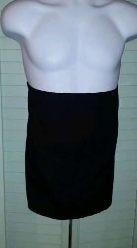 Black 4-Way Bistro Half Folded Apron Chef No Pockets Bib Four Way