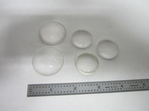 MICROSCOPE PART  LOT 5 EA OPTICAL LENSES BAUSCH LOMB OPTICS AS IS BIN#R3-51