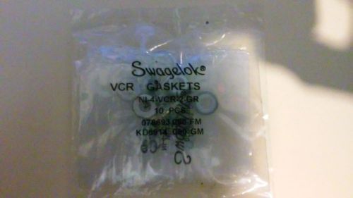 10 NEW SWAGELOK NI-4-VCR-2-GR 1/4&#034; Nickel gasket retainers