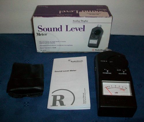 Radio Shack Sound Level Meter 33-2050 Analog Display Reads 50 to 126dB Free Ship