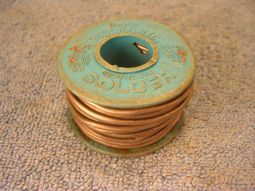 Master Mechanic .08 inch Dia. 60/40 SN/PB Rosin Core Solder 8oz Roll NR!