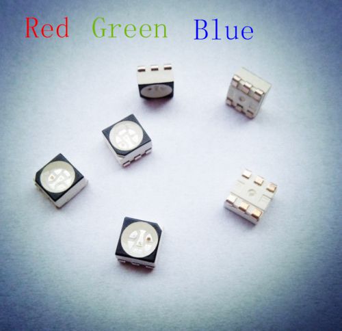 black stand 1000 pcs  RGB PLCC -6 5050 3-CHIPS SMT SMD LED Light