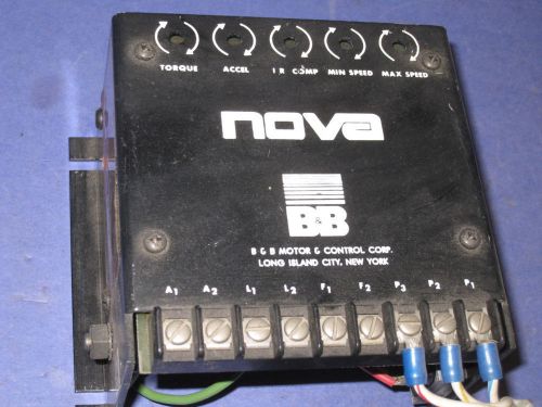 B &amp; B PM 125 NOVA PM FRACTIONAL HP MTR SPEED Control 21Q2