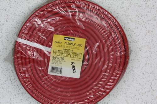 Parker Grade R Twin Welding Hose-50&#039; X 1/4&#034; B&amp;B Fittings