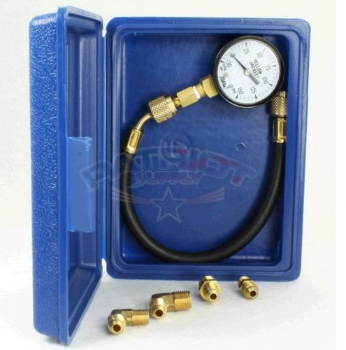 YELLOW JACKET 78020 OIL PRESSURE TEST KIT GAIGE READS 30&#034; 0-150 lb 12&#034; HOSE