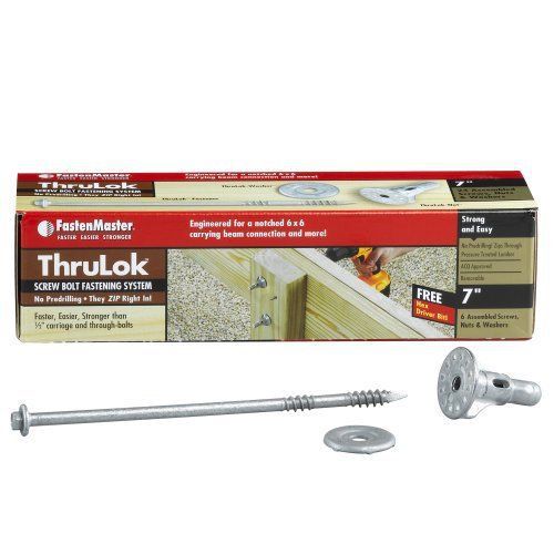 FastenMaster FMTHR008-6 ThruLOK Screw Bolt Fastening System  8 Inches  6-Count