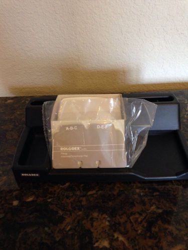 BLACK SANFORD ROLODEX DESK ORGANIZER CARD FILE 67125