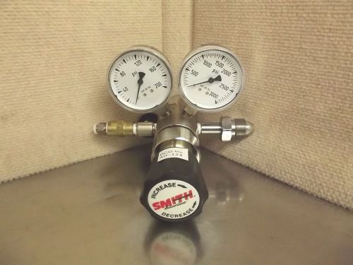 Smith SilverLine High Pressure Analytical Regulator 3000 PSI lab weld gas AA124