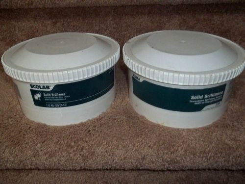 ECOLAB SOLID BRILLIANCE (2) 2.5LB. EACH