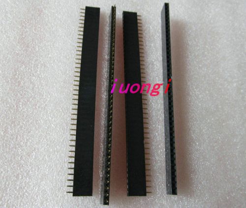 new 20pcs 40 Pins Single Row Pin Straight Female Header Strip 2.54mm