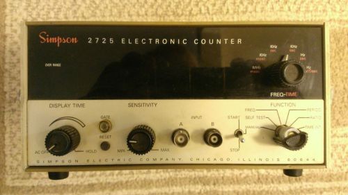 Vintage Simpson 2725 Electronic Frequency Counter   Ham / CB Radio