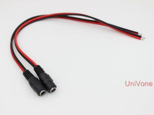 2pcs DC Jack Power Cable pigtail 5.5x2.1mm 29CM Length