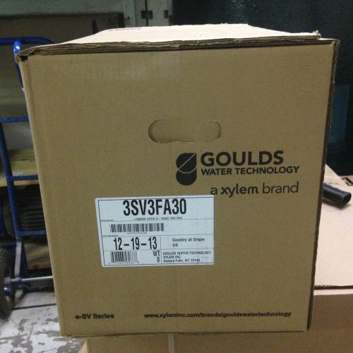 GOULDS 3SV3FA30 3 STG ESV STAINLESS VERTICAL WATER PUMP LIQUID END GRUNDFOS CR3