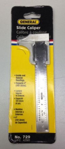 General Tools #729 Slide Caliper 4&#034; (NEW) (9C2)