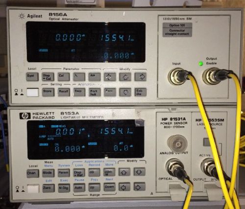 Agilent 8156A Fiber Optics Attenuator with Option 101