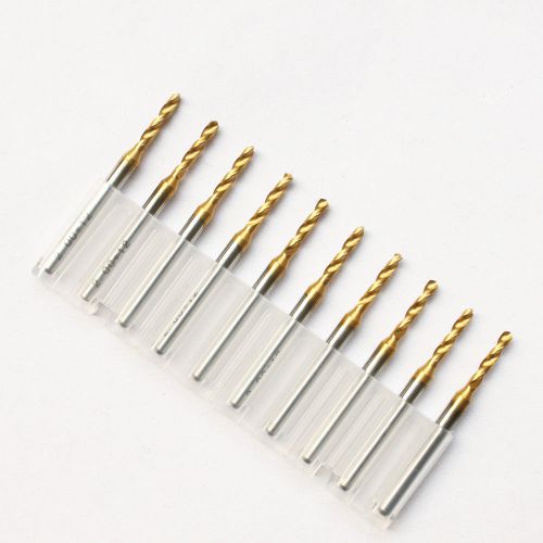 New 5PCS 1/8&#034; Titanium Coated Carbide Micro Drill Bits CNC PCB 2.0mm