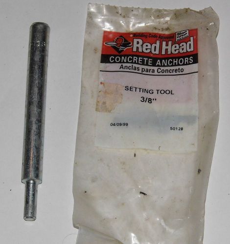 Red head concrete anchor setting tool 3/8&#034; nos for sale