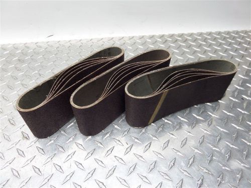 Lot of 15 piece 3&#034; wide sanding belts 80 grit for sale