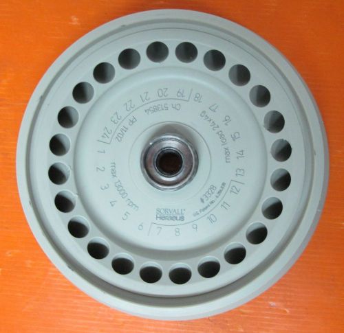 Sorvall heraeus #3328 max load 24x4kg ch 513854 pp 11/02 max 13000 rpm rotor for sale