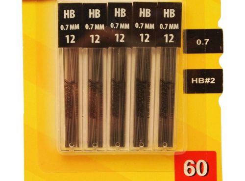 Mechanical Pencil 60pc LEAD REFILLS 0.7mm, HB#2