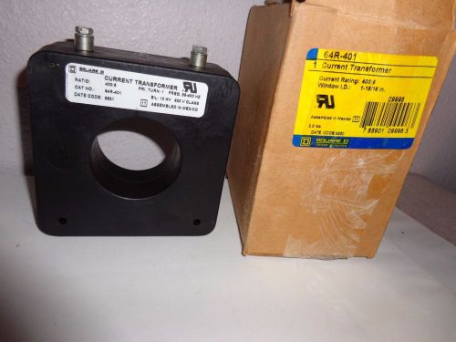 SQUARE D CURRENT TRANSFORMER 64R-401 NEW 64R401 400:5 Opening 1 15/16&#034; 1 Phase