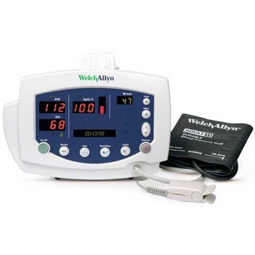 Welch Allyn Vital Signs Monitor 300, Nellcor SpO2, NIBP/ Temperature/ Printer