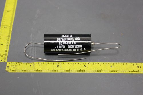 NEW PLASTIC CAPACITOR LQ20-104YA 0.1MFD 2000V FILM DC FILTER CAPACITOR(C1-1-66A)