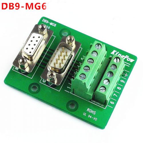 DB9 DB9-MG6 Male / Female Header Breakout Board Terminal Block