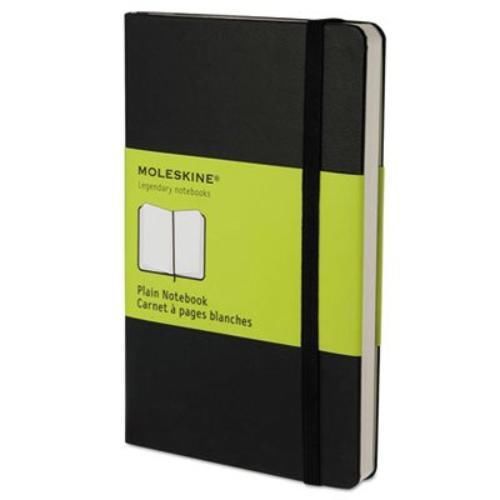 Hachette Book Group QP012 Hard Cover Notebook, Plain, 5 1/2 X 3 1/2, Black
