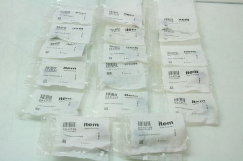 Lot of 17 New Item 0.0.437.84 Angle Clamp Bracket 5 White Aluminum T Slot Nut