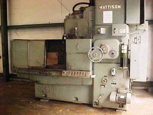 Mattison Model 24  Rotary Surface Grinder, 240 VOLT, 50 HP MOTOR, 3 PHASE