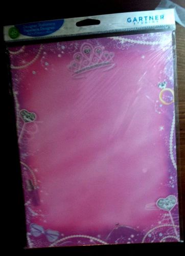 Princess Stationery, paper 40 sheets - 8.5&#034; x 11&#034;, Designer Print NEW &amp; sealed