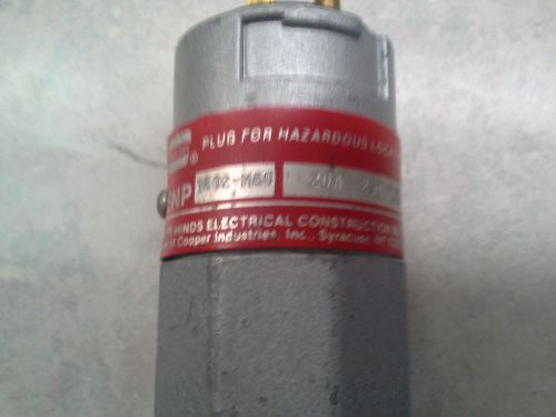 1 EA PLUG HAZARDOUS DUTY PLUG  ENP6202-M80  20AMP 250V CROUSE-HINDS