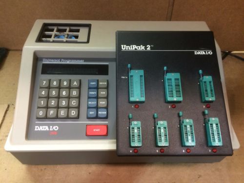 Data I/O System 29B Universal Programmer with Unipak 2 Passes Self Test