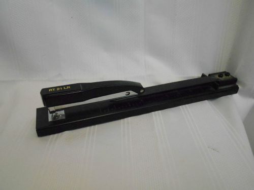 12&#034; Long Reach Stapler 20pp ruler steel RT 21 LR black bookbinding pamphlet