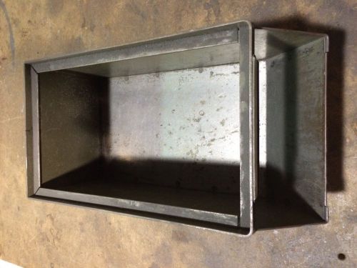 STACKABLE METAL PARTS BINS 13&#039; X 8&#034; X 6&#034; FACTORY INDUSTRIAL SHELF STORAGE