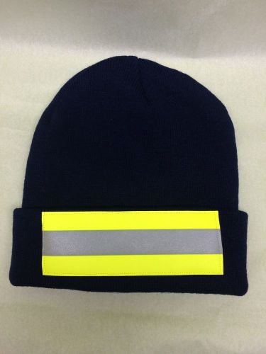 NEW Navy reflective high visibility Stocking hat construction Safety landscape