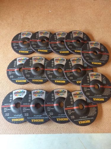 *NEW* LOT OF 14 TYPE 27 METAL 4&#034; GRINDING WHEELS THOR STA3